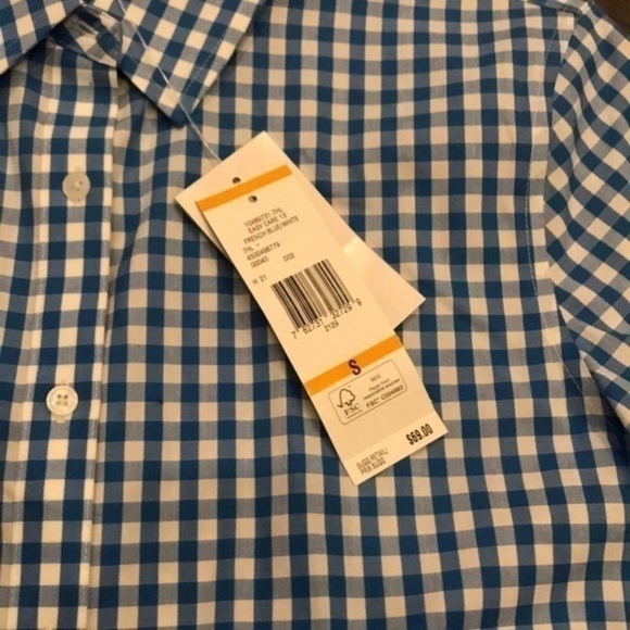🍁NWT Jones New York Blue Plaid Button-Up - Picture 3 of 3